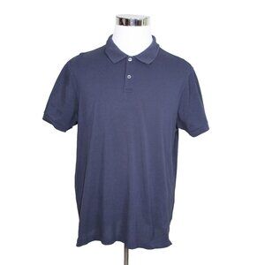 Sunspel England 1860 Polo Short Sleeve Shirt 2XL Mens Navy Blue Cotton golf